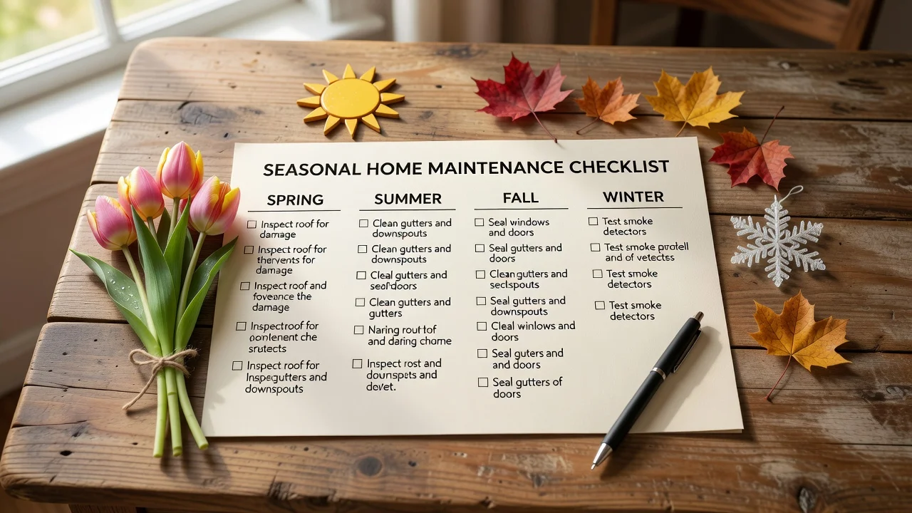 Seasonal Home Maintenance Checklist